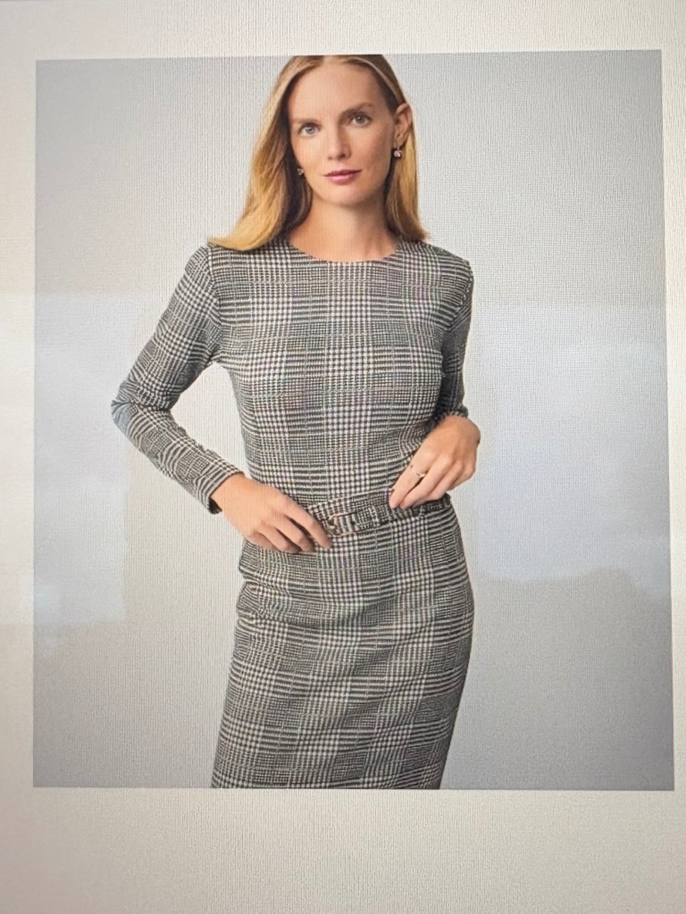 NWT Ann Taylor Plaid Knit Top